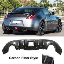 Carbon Look For 2009-2020 Nissan 370Z Coupe Rear Bumper Lip Valance Diffuser PP picture