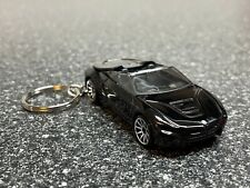 BMW i8 Roadster Convertible Keychain Black Hot Wheels Matchbox picture