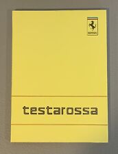 Ferrari Testarossa Owners Manual (519/88); Euro Version. Original  picture