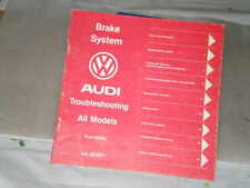 Audi, Trouble Shooting Brake Systems, ALL MODELS picture