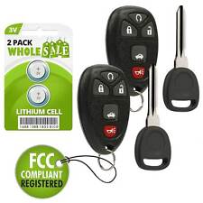 2 Replacement For 06 07 08 09 10 11 12 13 Chevrolet Impala Key + Fob Remote picture