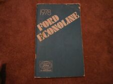 1978 Ford Econoline 75th Anniversary Owner Manual picture
