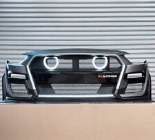 Premium 2018-2023 Mustang GT-500 Style Front Bumper With Halo Grille Lights picture
