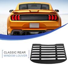 Fit 2015-22 Ford Mustang Classic Rear Window Louver Fastback Sun Shade Cover ABS picture