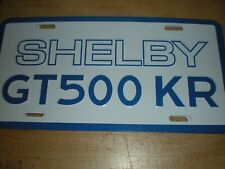 1968 SHELBY GT500 GT-500 KR KING OF THE ROAD METAL EMBOSSED LICENSE PLATE NEW picture