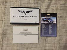 2007 CHEVROLET CORVETTE C6 CONVERTIBLE COUPE OWNERS OWNER MANUAL BOOK SET picture