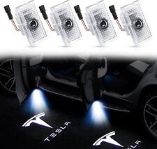 4PCS Car Door Shadow Welcome Step Lights Logo Projector for Tesla Model 3 Y X S picture