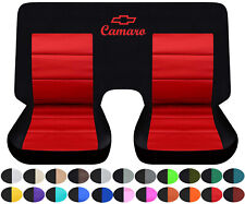 Fits 1982-2002 Chevrolet Camaro rear bench covers 3 or 4pieces choose your color picture