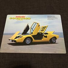 Vintage Lamborghini Countach Print Advertisement Brochure Poster Rare LP400 JDM picture
