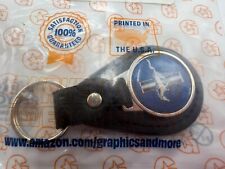Qty 5 1989 Ford Mustang 25th Anniversary Tribar Logo Keychains Black picture