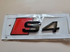 Audi A4 S4 Gloss Black S Line Adhesive Back Trunk Badge  picture