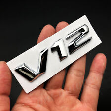 Metal Chrome V12 Car Side Emblem Badge Decals Sticker V8 Biturbo 4matic C E S G picture
