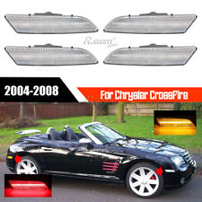 For 2004-2008 Chrysler Crossfire 4X Clear Bumper Turn Signal Side Marker Light picture