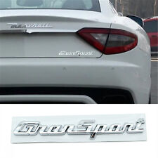 For Maserati Gransport silver Rear Badge Emblem Look Deck lid Trunk decal picture