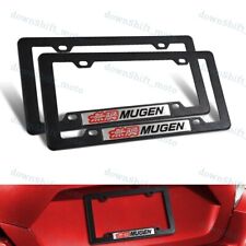 2PCS MUGEN Car Trunk Emblem with ABS License Plate Tag Frame For Honda Civic Si picture