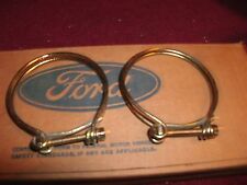 NOS 1965 - 1970 FORD MUSTANG / SHELBY BOSS 302 429 MACH 1 FUEL HOSE CLAMPS SET picture