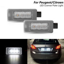 LED White License Plate Light For 2007- Peugeot 207 CC 308 MK2 208 2008 3008 508 picture