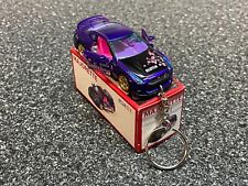 Nissan GT-R GTR Blue Pink Keychain Hot Wheels Matchbox picture