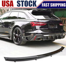 Fits Audi RS6 RS7 Avant C8 2019-23 DRY CARBON Rear Middle Spoiler Trunk Wing Lip picture