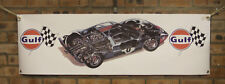 Ford gt40 gulf large pvc WORK SHOP BANNER garage SHOW banner picture