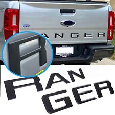 MATTE BLACK RAISED REAR TAILGATE LETTERS INSERTS FOR RANGER 2019-2023 US MADE picture
