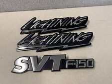 1999-2004 Ford F150 SVT Lightning OEM Emblem Set Fender Tailgate 3 pcs. picture