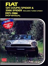 FIAT 124 SPIDER SHOP MANUAL SERVICE REPAIR PININFARINA BOOK 2000 1800 picture