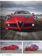2009 ALFA ROMEO 8C SPORTS COUPE 4 PG ROAD TEST ARTICLE picture