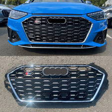 S4 Style Chrome Ring Honeycomb Front bumper Grille For Audi A4 S4 2020 2021 picture