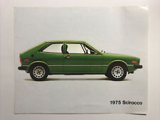 1975 Volkswagen Scirocco Car Sales Sheet Print NM Leaflet U.S.A. 33-53-56040   picture