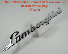 Lamborghini Nameplate Script Emblem Chrome Metal Badge Logo Letters Genuine OEM picture