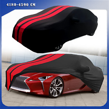For LEXUS LF-A SC Red/Black Full Car Cover Satin Stretch Indoor Dust Proof A+ picture