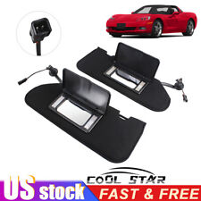 Fit for Chevrolet Corvette C6 2005-13 Pair Sun Visor With Mirror Left and Right picture