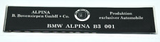 BMW Alpina B3 001 ID (118x28mm) Logo 3D Domed Badge Sticker. Silver picture