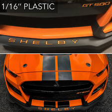 SHELBY + GT500 SPOILER SPLITTER BUMPER ORANGE PLASTIC LETTERS INSERTS 2020-2024 picture