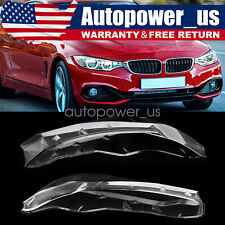 Pair Car Headlight Lens Cover Fits For BMW F32 F33 F36 F80 F82 M3 M4 2013-2017 picture