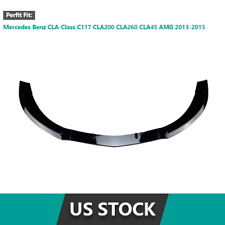 For 2013-2015 Benz CLA C117 CLA45 AMG Gloss Black Front Bumper Spoiler Lip picture