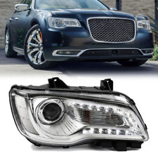 For 2015-2023 Chrysler 300 Chrome Halogen LED DRL Projector Headlight Passenger picture