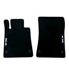 Car Floor Mats Velour For AMG Mercedes SLK R172 Waterproof Black Auto Liners New picture
