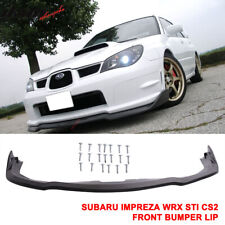 Fits 06-07 Subaru Impreza WRX STI CS2 PP Front Bumper Lip Splitter Unpainted picture