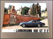Lamborghini 400GT 400 GT 2+2 Vintage Original Car Sales Brochure Catalog picture