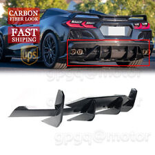 For Corvette C8 Z51 2020-2023 STG 3 Add-On Carbon Rear Bumper Diffuser Spoiler picture