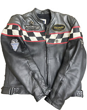 TRIUMPH ROCKET III MENS LEATHER JACKET W/ ARMOUR picture