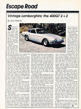 1960s Vintage Lamborghini, the 400GT 2+2 - Classic Article D142 picture