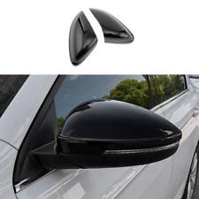 Black Exterior Rear View Mirror Cover Trim For Volkswagen Jetta MK7 2019-2023 picture