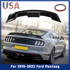 For 2015-23 Ford Mustang GT V8 V6 Convertible Rear Spoiler Wing Gloss Black Look picture
