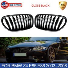 Front Bumper Kidney Grille Grill For BMW Z4 E85 E86 2-Door 2003-2008 Gloss Black picture