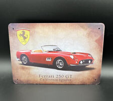 Garage Tag with Ferrari 250 GT California Spyder Logo picture
