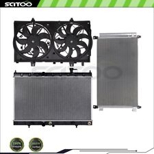 Car Cooling Fan Radiator AC Condenser Kit Fit For 2014 2015-2018 Nissan Rogue picture