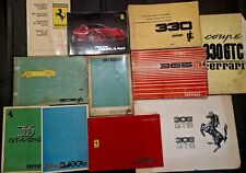 Ferrari F50, 246 Dino, Daytona, 308,dino 206, 365, 599 Owners manuals lot picture